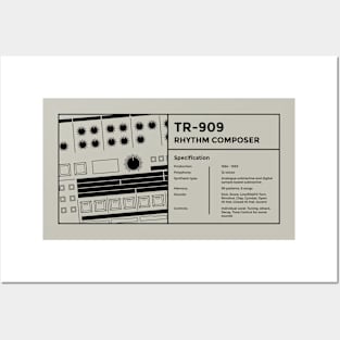 909 Drum Machine for Dawless Beatmaker and Musician Posters and Art